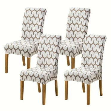 Lavish Cover Premium Anti-scratch Non-Slip Dining Chair Covers, Washable Furniture Protector for Kids, Pets(Splendid, Multicolor, 4 Packs)