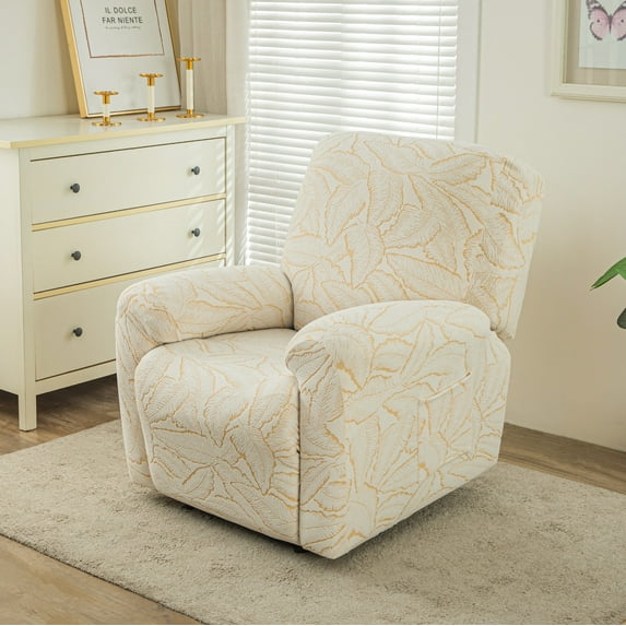 Lavish Cover Premium Waterproof Non-Slip Recliner Chair Cover, Washable Furniture Protectors for Kids, Pets(Beige)