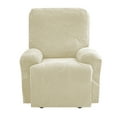 thumbnail image 1 of Lavish Cover Stretch Recliner Chair Cover, Non-Slip Slipcovers for Recliner Chair, Washable Furniture Protector with Pocket & Elastic Bottom for Kids Pets, 1 Seater, Beige, 1 of 9