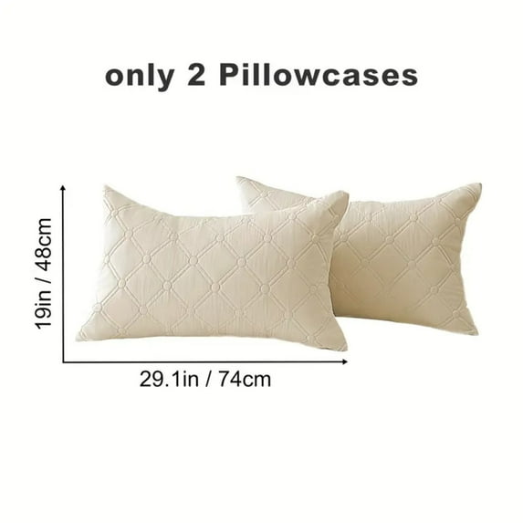 Lavish Cover Ultra Soft Waterproof Pillowcases, Washable Pillow Protectors for Home, Hotel(2 Packs, Beige)