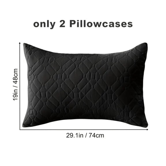 Lavish Cover Ultra Soft Waterproof Pillowcases, Washable Pillow Protectors for Home, Hotel(2 Packs, Black)