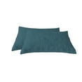 thumbnail image 1 of Lavish Cover Ultra Soft Waterproof Pillowcases, Machine Washable Pillow Protectors for Home Hotel, 2 Packs, Dark Green, 1 of 9