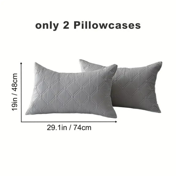 Lavish Cover Ultra Soft Waterproof Pillowcases, Washable Pillow Protectors for Home, Hotel(2 Packs, Gray)