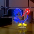 thumbnail image 1 of Lavish Cover Vertical Rooster Neon Sign Red Blue Led Signs for Desktop Decor Animal Lights Room Decor，14*12.8 Inches neon light with USB Powered Dimmable Animal Neon Light Signs, 1 of 7