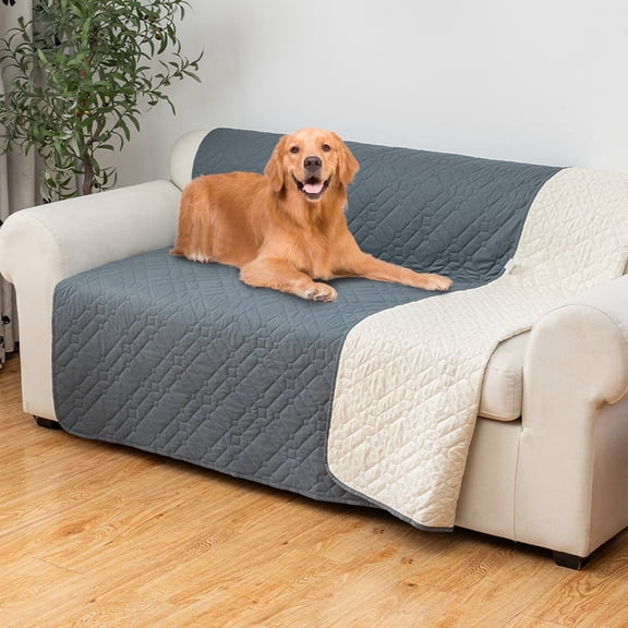 Y YUNHSOM Waterproof Dog Blanket Washable, Reversible Pet Couch Covers(30x70 In, Dark Gray)