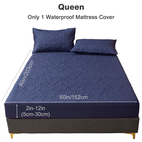 Y YUNHSOM Waterproof Fitted Sheet Machine Washable Skin Friendly Ultra Soft & Breathable