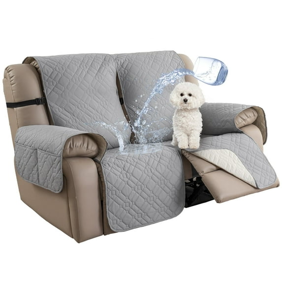 Y YUNHSOM Waterproof Stretch Recliner Chair Covers, Stable Washable Slipcovers Chair Protectors for Home, Kitchen, Office (Light Gray,23 In)