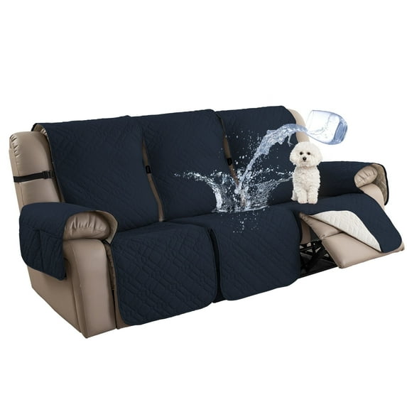 Y YUNHSOM Waterproof Stretch Recliner Chair Covers, Stable Washable Slipcovers Chair Protectors for Home, Kitchen, Office (Navy Blue,23 In)