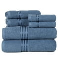 thumbnail image 1 of Lavish Home 100% Egyptian Cotton Hotel 6 Piece Towel Set - Light Blue, 1 of 9