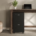 thumbnail image 1 of Lavish Home 2-Drawer File Cabinet with Lock and Rolling Wheels (Black), 1 of 10