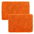thumbnail image 1 of Lavish Home 2-Piece Memory Foam Bath Mat Set with Non-Slip Base (Orange), 1 of 6
