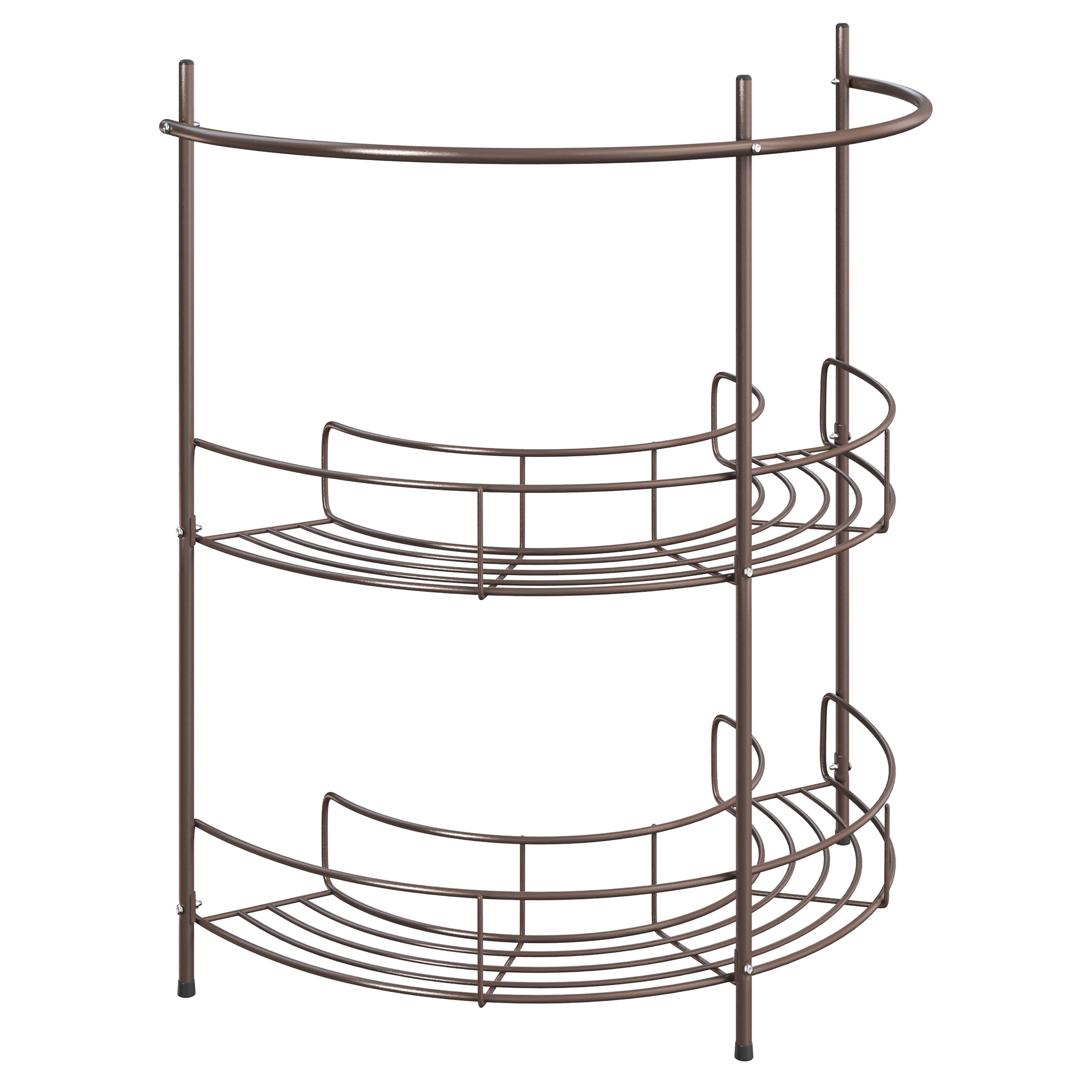 Bronze Metal Under Sink Organizer with Two Shelves