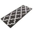 thumbnail image 1 of Lavish Home 28x54.5 Inch Bathroom Rug - Non Slip Cotton Bath Mat (Charcoal), 1 of 7