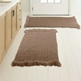 thumbnail image 1 of Lavish Home 2PC Waffle Bath Mat Set - Washable Bathroom Rugs (Natural), 1 of 7
