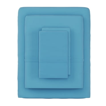 Lavish Home 3-Piece Microfiber Twin Sheet Set, Blue