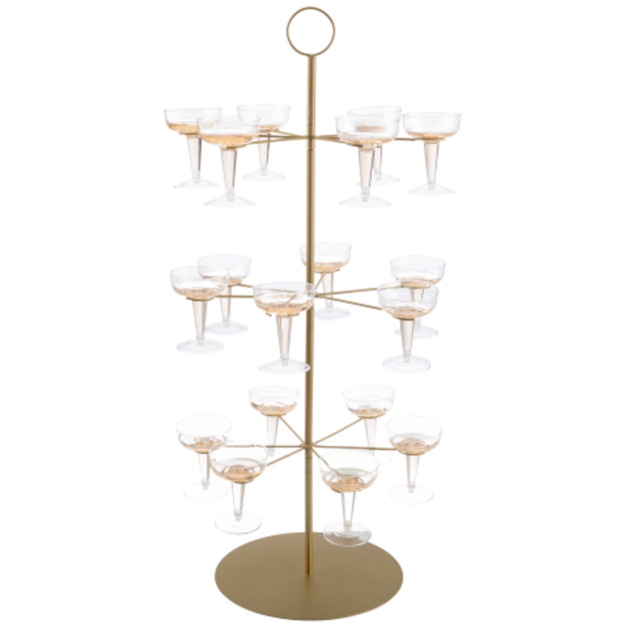 Lavish Home 3-Tier Cocktail Tree Stand - Champagne Tower Holds 18 ...