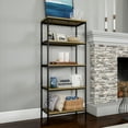 thumbnail image 1 of Lavish Home 5 Tier Industrial Bookcase, Gray, 1 of 6