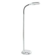 Lavish Home 50-inch Natural Sunlight Floor Lamp with Bendable Neck (Chrome)