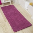 thumbnail image 1 of Lavish Home 58x24-Inch Non-Slip Shag Memory Foam Bath Mat (Pink), 1 of 6