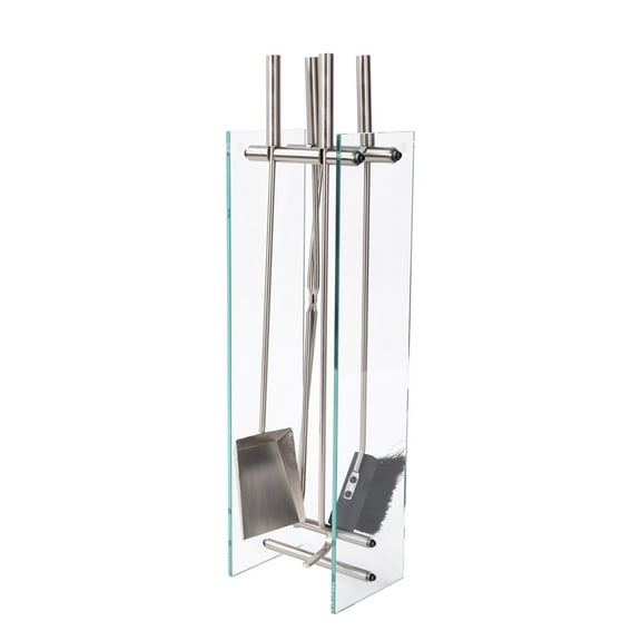 Lavish Home 5PC Fireplace Tools Set - Fire Tools for Indoor and Outdoor Use