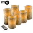 thumbnail image 1 of Lavish Home 6-Pack of Faux Birch Bark Battery Operated Flameless Candles, 1 of 7