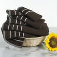 thumbnail image 1 of Lavish Home 6-Piece 100% Combed Cotton Bathroom Towels Set (Brown), 1 of 4