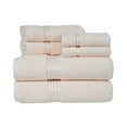 thumbnail image 1 of Lavish Home 6 Piece Towel Set - 625GSM Cotton Bathroom Accessories (Ivory), 1 of 5