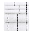thumbnail image 1 of Lavish Home 6PC 525GSM 100% Cotton Towel Set for Bath, Gym, and Spa (White), 1 of 4