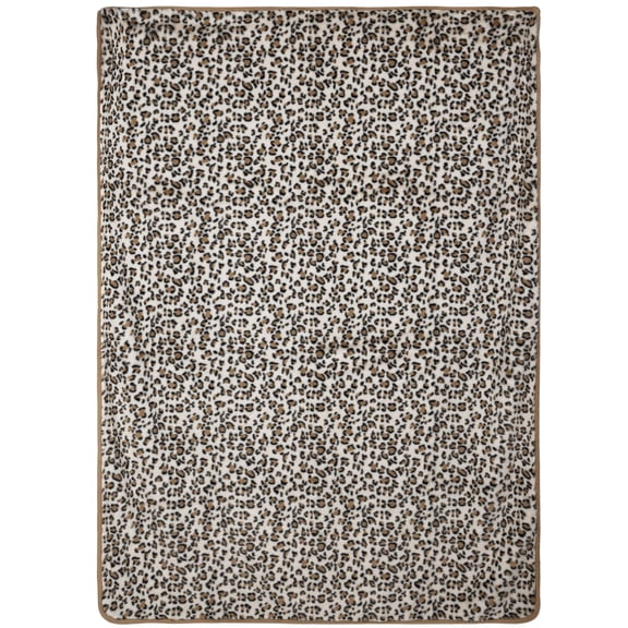 Lavish Home 60” x 80” Queen Size Waterproof Blanket for Bed, Couch, or Car (Leopard Print)