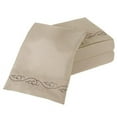 thumbnail image 1 of Lavish Home 61-91-T-T Embroidered Brushed Microfiber Sheet Set by Lavish Home, Taupe - Twin - 3 Piece, 1 of 1