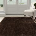 thumbnail image 1 of Lavish Home Shag Area Rug - Chocolate - 3'3"x5', 1 of 3