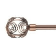 thumbnail image 1 of Lavish Home 63-17011-L-C Curtain Rod with Mounting Hardware & Decorative Swirl Finials, Copper, 1 of 1