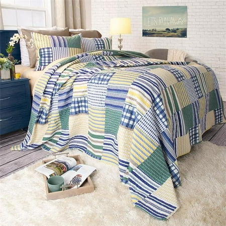 Lavish Home Lynsey 3 Piece Quilt Set - King