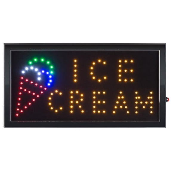 Lavish Home 72-N1005 Ice Cream LED Lighted Neon Electric Display Sign with Animation & Energy Efficient LED