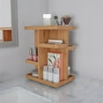 thumbnail image 1 of Lavish Home 83-138 Rotating Eco-Friendly Compact Modern Bamboo Makeup Organizer, 1 of 1