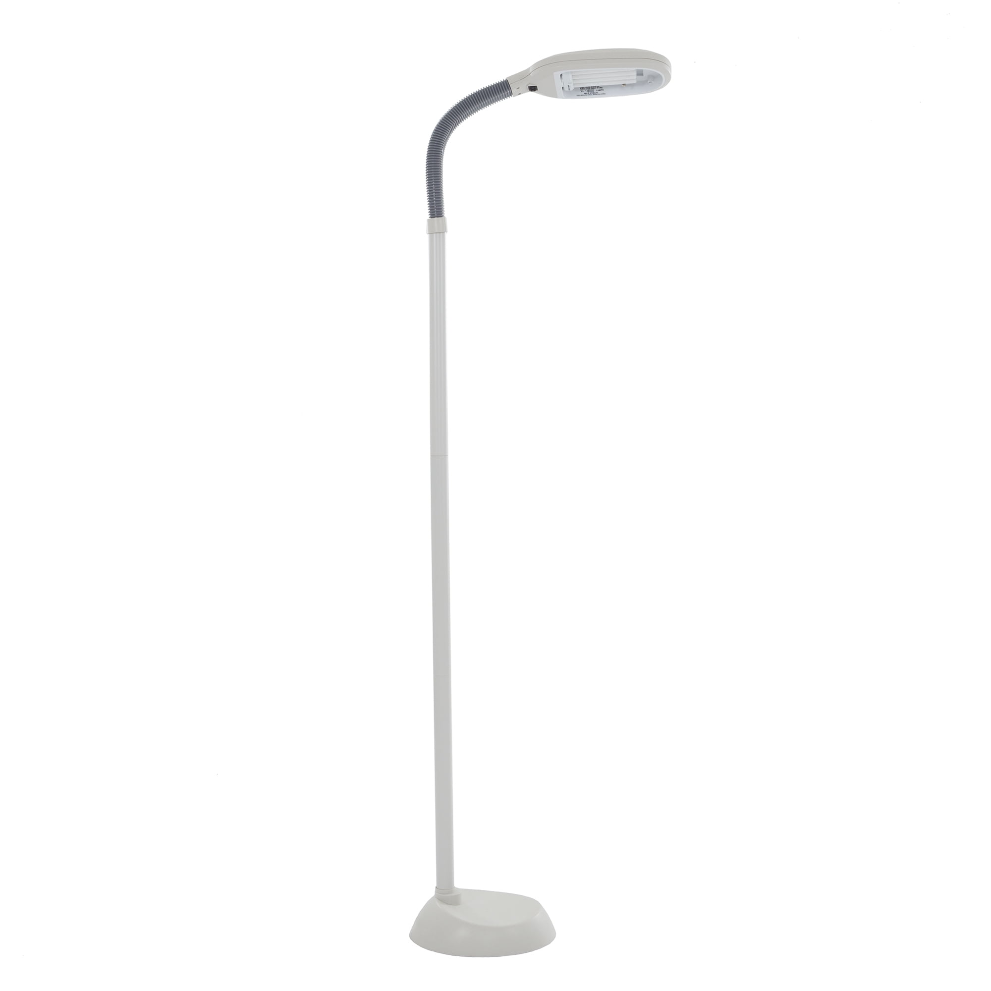 Lavish Home Adjustable Floor Lamp - 6ft Full Spectrum Natural Sunlight Lamp with Bendable Neck (Beige)