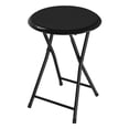 thumbnail image 1 of Lavish Home Backless 18-Inch Folding Stool with 225lb Capacity (Black), 1 of 8