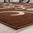 thumbnail image 1 of Lavish Home Berber Leaves Area Rug, 3'3" by 5', Brown/Tan, 1 of 3