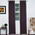 thumbnail image 1 of Lavish Home 63-78-C 54 x 84 in. Blackout Grommet Curtain Panel, Chocolate, 1 of 2