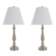 thumbnail image 1 of Brushed Steel Table Lamps - Set of 2, 1 of 6