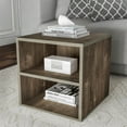 thumbnail image 1 of Lavish Home Modern Stackable Modular Cube End Table with Shelves (Gray), 1 of 8