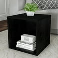 thumbnail image 1 of Lavish Home Contemporary Stackable Modular Cube End Table (Black), 1 of 8