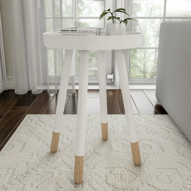 White end table wood top outlet