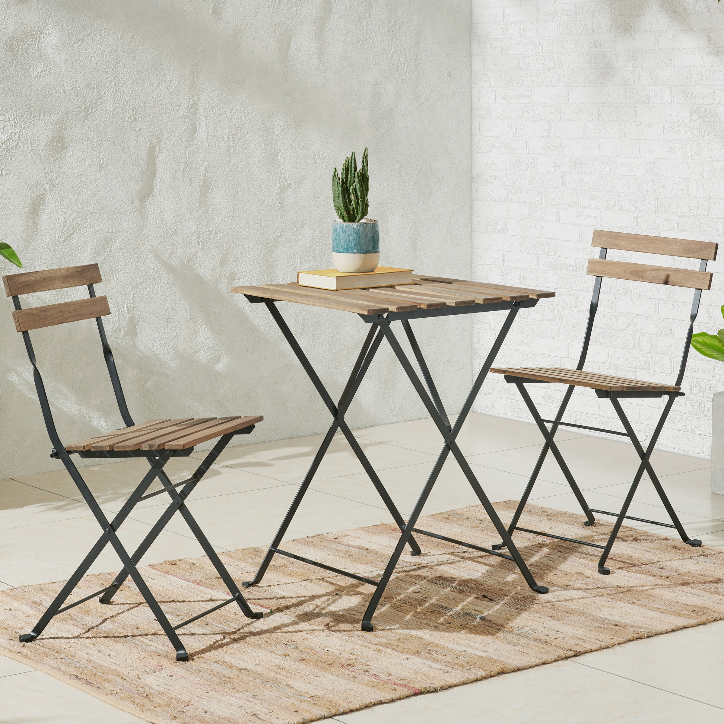 Folding Ikea Small Bistro Set Lavish Home Folding Patio Bistro Set