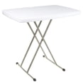 thumbnail image 1 of Lavish Home Folding Table - Lightweight Portable Folding Desk - Small Plastic Table for TV Tray, Playing Cards, and Craft Room, White, 1 of 7
