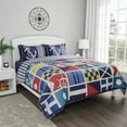 thumbnail image 1 of Lavish Home Full-Queen Nautical Quilt Set with Coastal Adult Bed Spread and Shams, 1 of 8