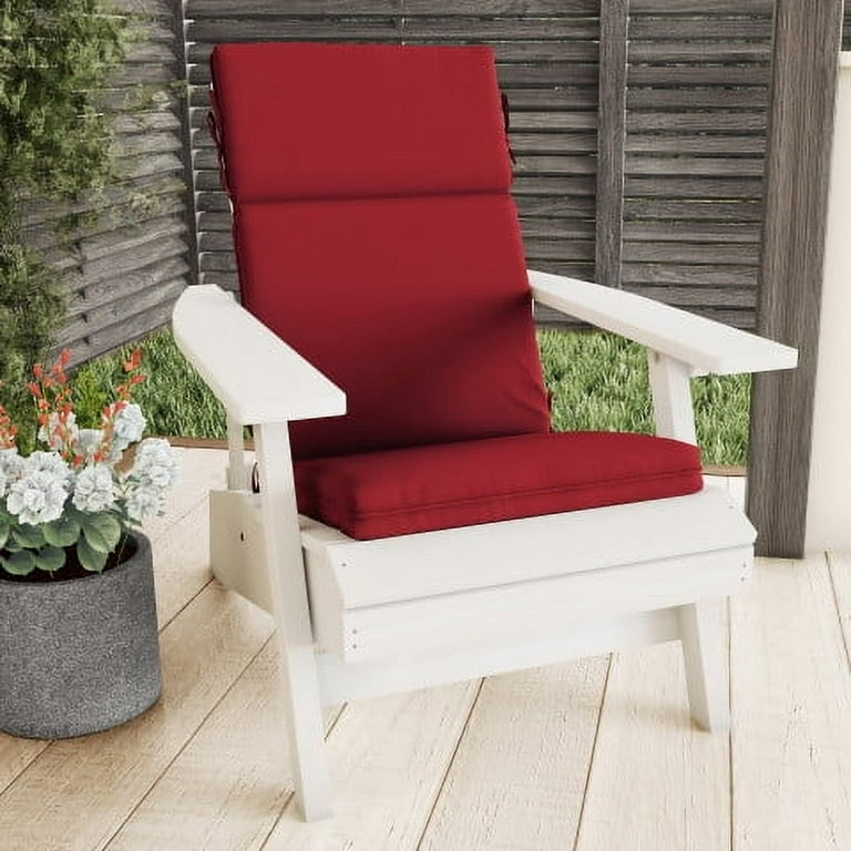 Lavish Home High Back Patio Chair Cushion Red