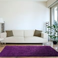 thumbnail image 1 of lavish home high pile carpet shag rug, 30 by 60-inch, purple, 1 of 2