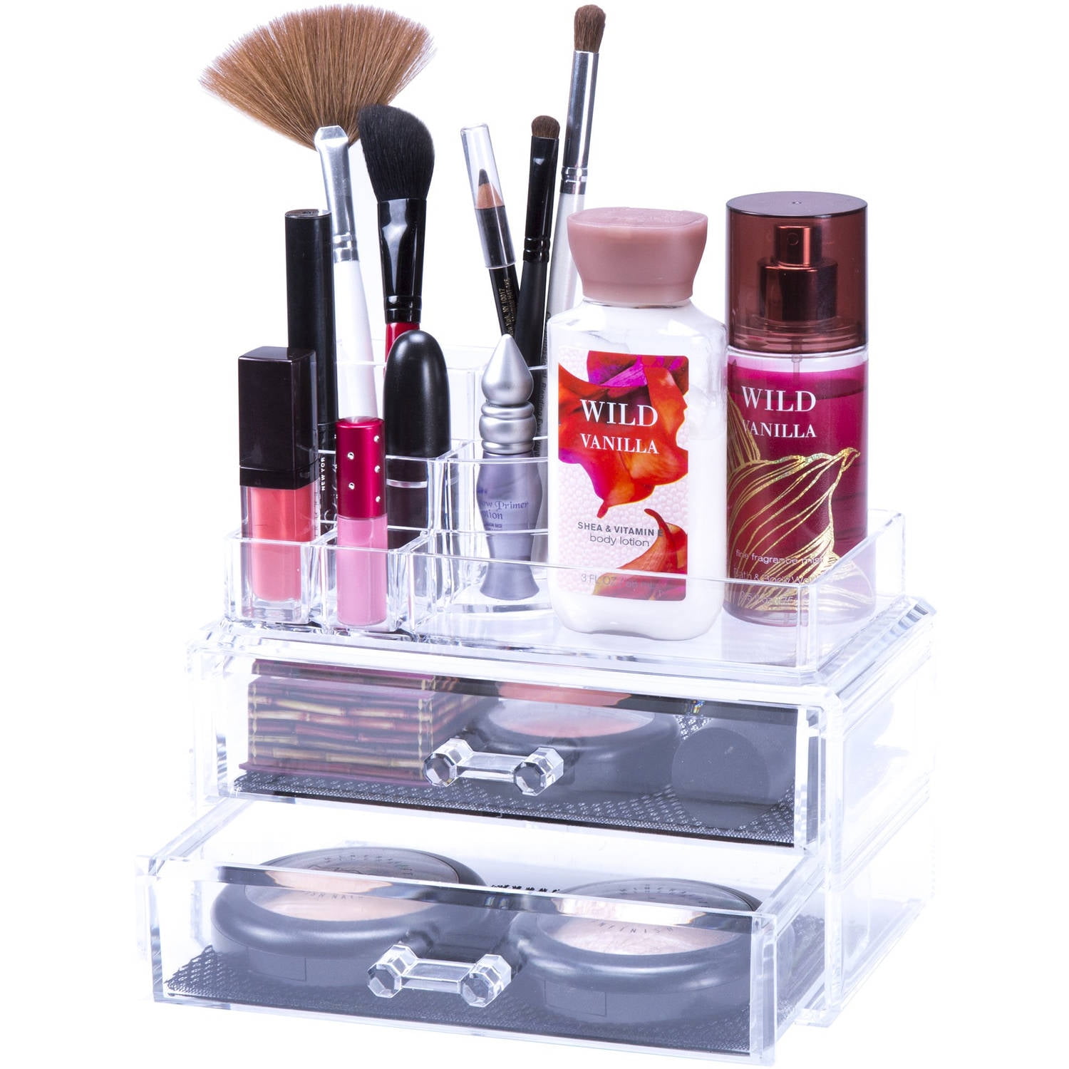  Simplify 3 Tier Cosmetic and Jewelry Holder, Drawer Organizer, Chest, Holds Make Up and Accessories, Bathroom Vanity Countertop &  Dresser Storage
