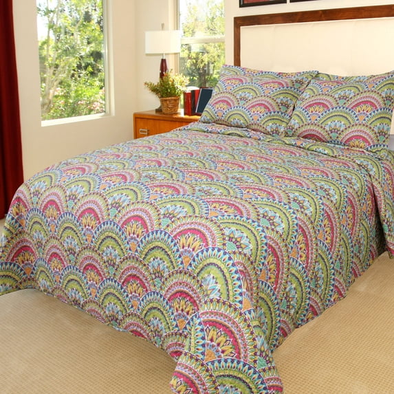 Trademark Global Windsor Home Melanie 3-piece Quilt Set